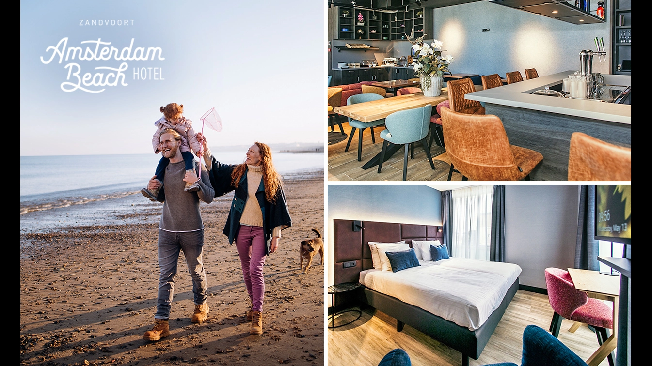 Amsterdam Beach Hotel Zandvoort, Overnachting voor 2 + ontbijt + entree