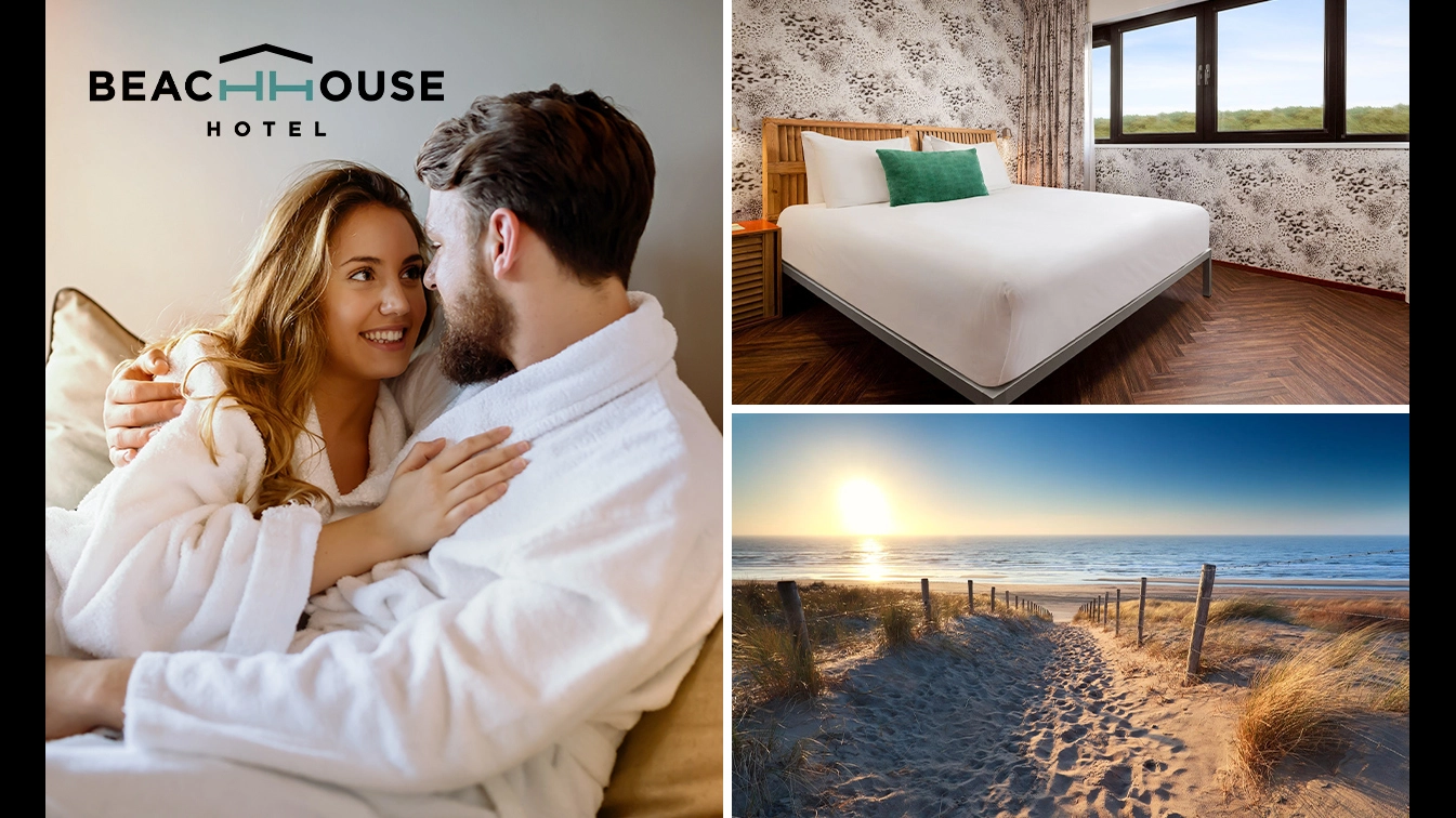 Beachhouse Hotel Zandvoort, Luxe overnachting voor 2 + ontbijt aan zee