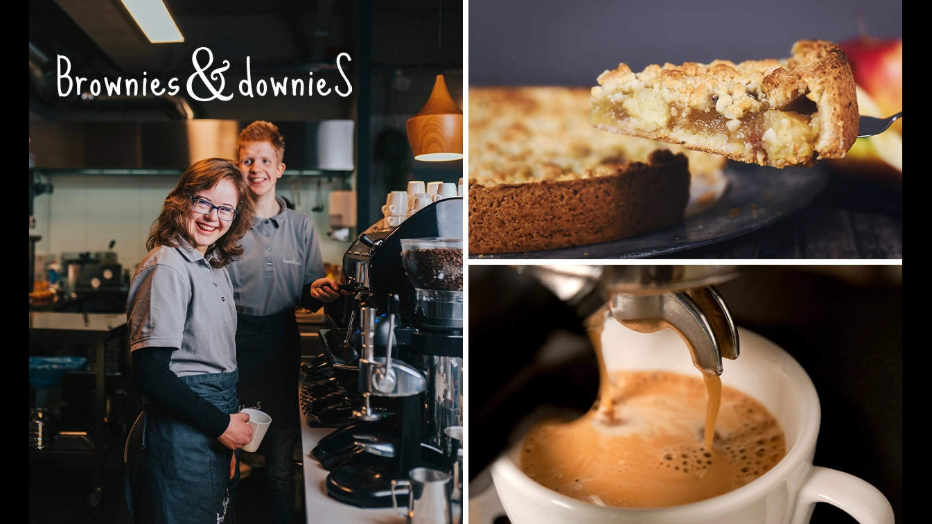 Brownies & DownieS Delft, Koffie/thee + appelgebak bespaar 34% in Delft via  Social Deal