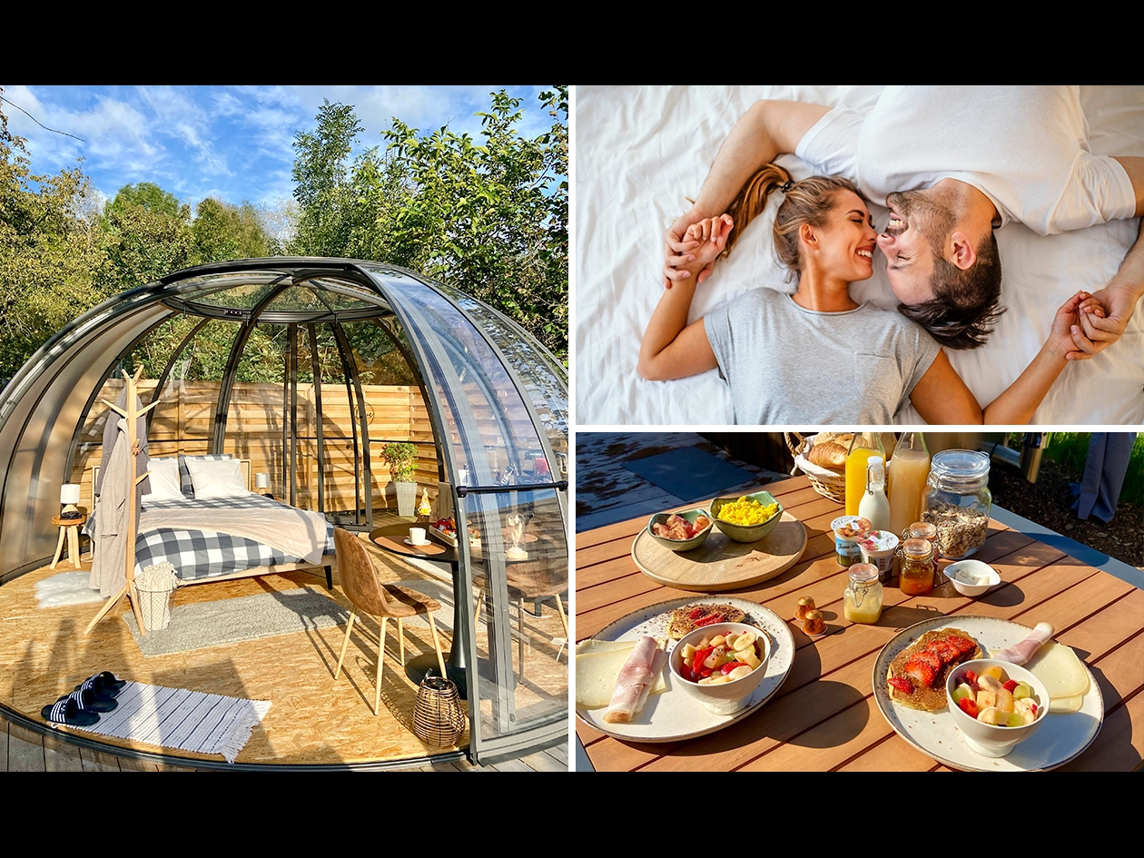 Bulle d'un soir, Overnachting voor ontbijt tapas late