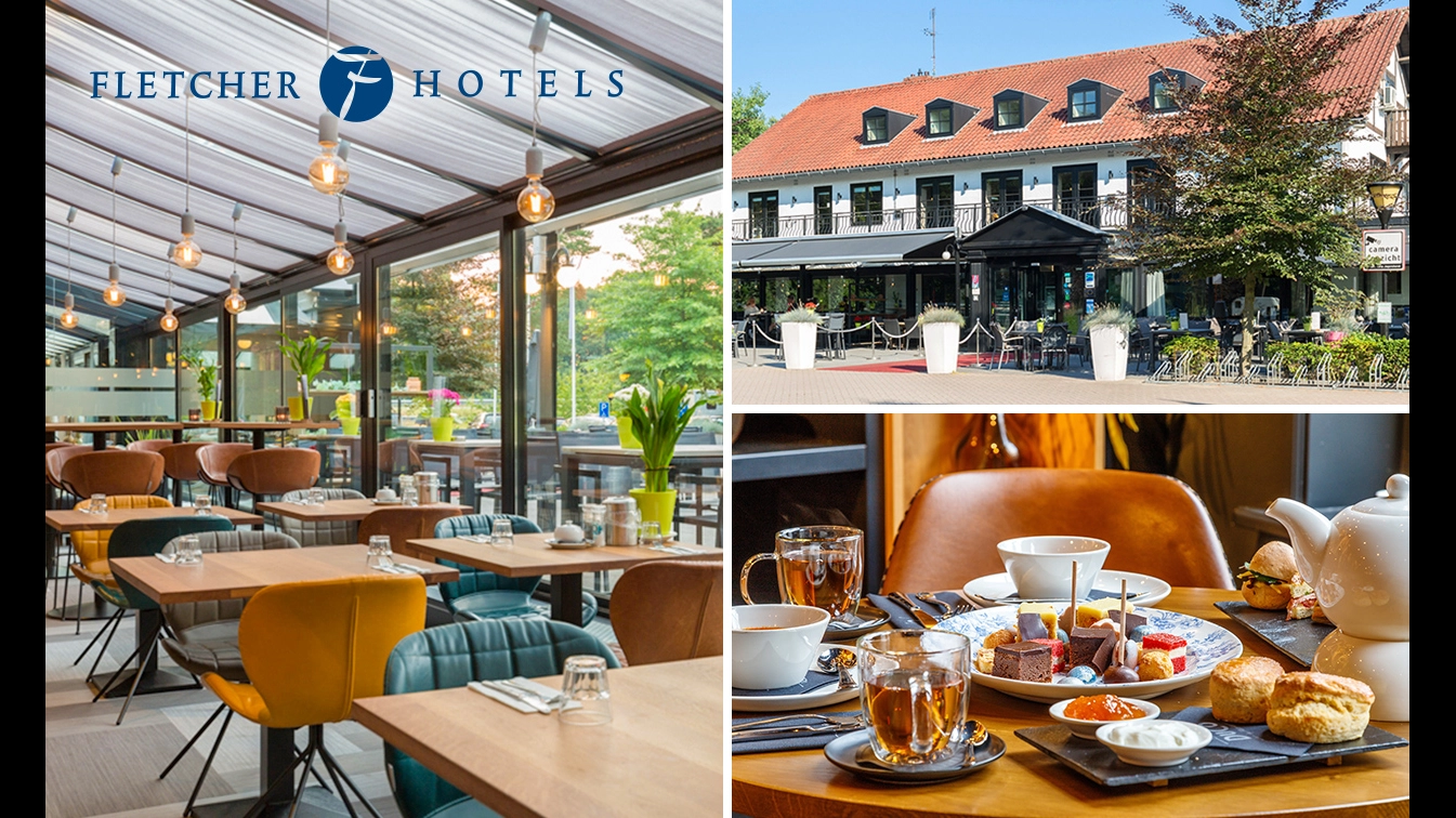Fletcher Hotels, High tea voor 2 bij Fletcher Hotels bespaar 41 in