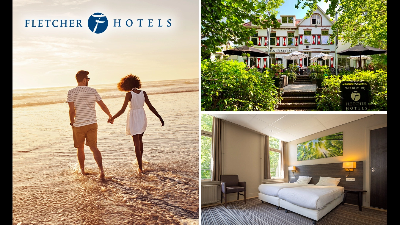 Fletcher Hotels, Overnachting voor 2 + evt. ontbijt en 3gangendiner