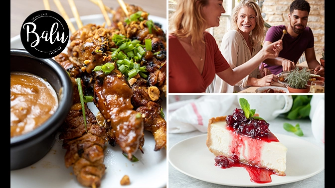 Grand Café Balu, 3-gangendiner à la carte bespaar 22% in Haarlem