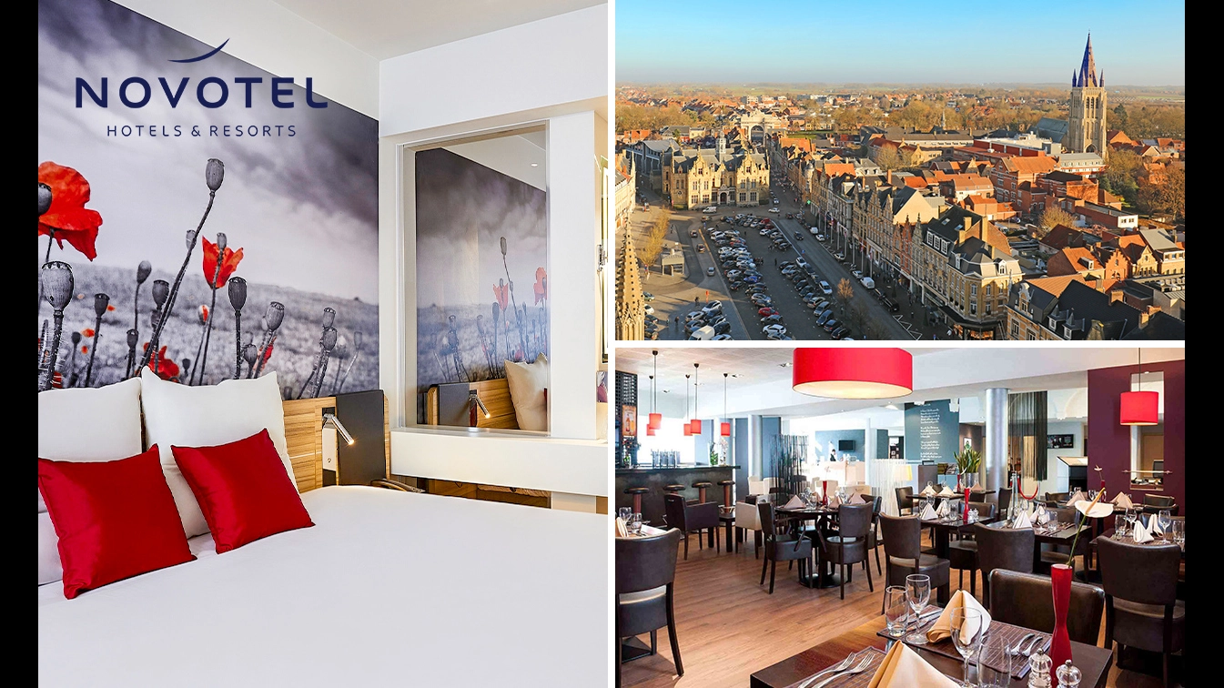 Hotel Novotel Ieper Centrum Flanders Fields, Luxe overnachting(en) voor