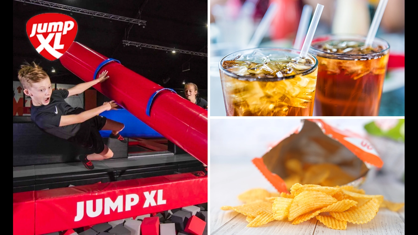 Jump XL Groningen, Jump ticket (60 min) + chips + fris bespaar 30 in